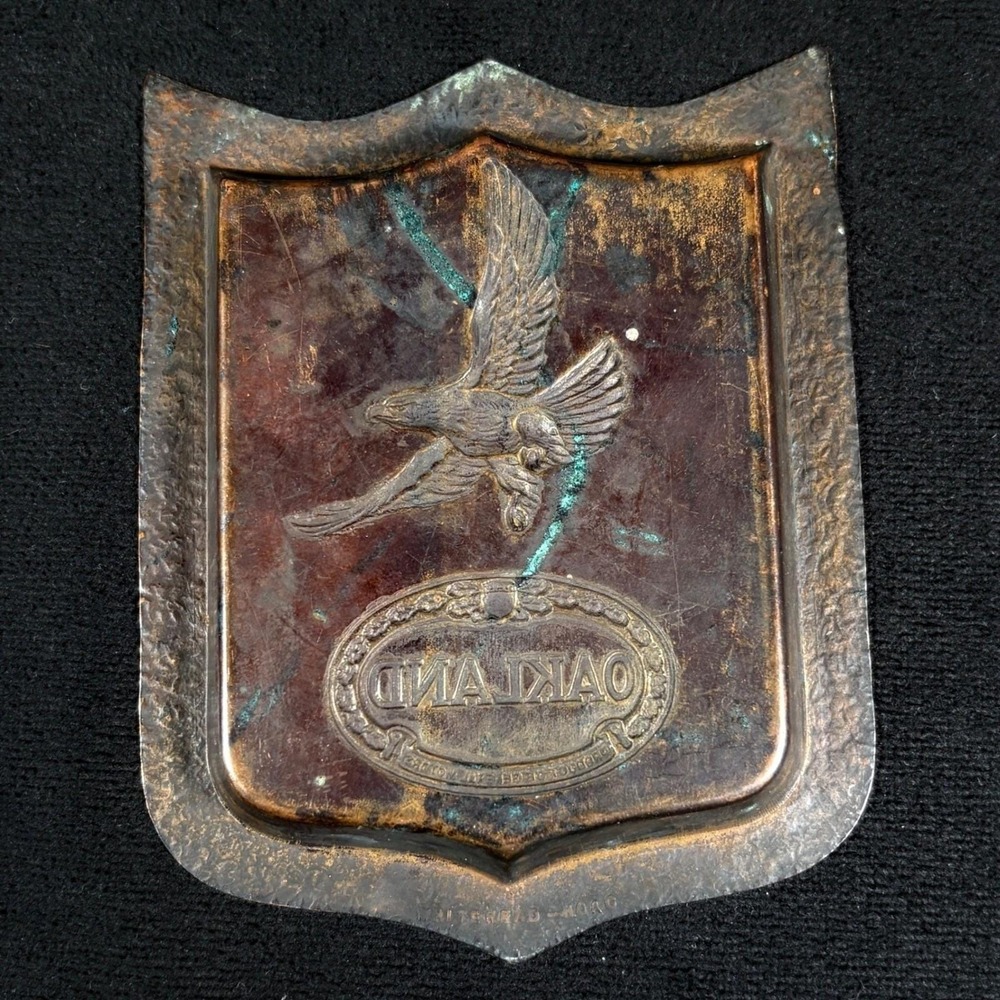 Antique Early 1900s Copper Oakland Motor Car (Pontiac) Ashtray Whitehead Hoag - Picture 2 of 7